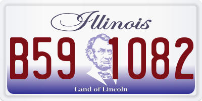 IL license plate B591082