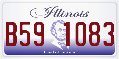IL license plate B591083