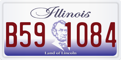 IL license plate B591084