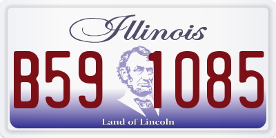 IL license plate B591085