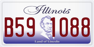 IL license plate B591088