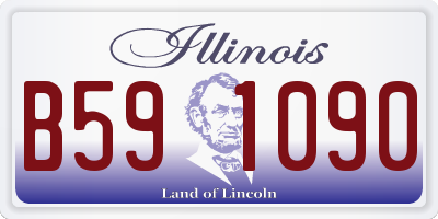 IL license plate B591090