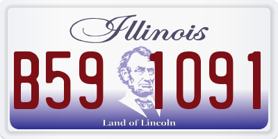 IL license plate B591091