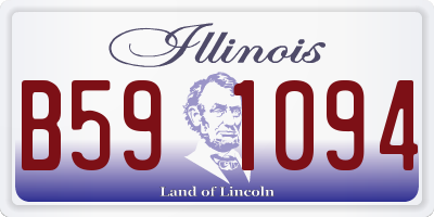 IL license plate B591094
