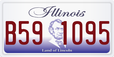 IL license plate B591095