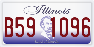 IL license plate B591096