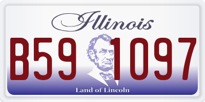 IL license plate B591097