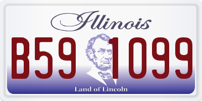IL license plate B591099