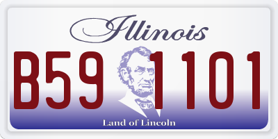 IL license plate B591101