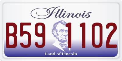 IL license plate B591102