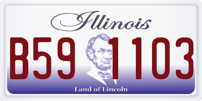 IL license plate B591103