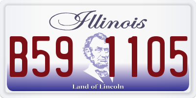 IL license plate B591105