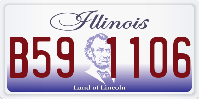 IL license plate B591106
