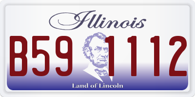 IL license plate B591112