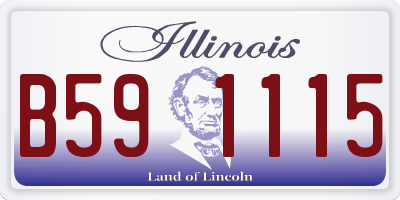 IL license plate B591115