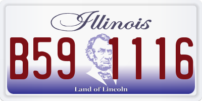 IL license plate B591116