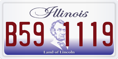 IL license plate B591119