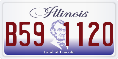 IL license plate B591120