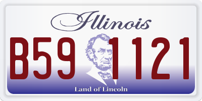 IL license plate B591121
