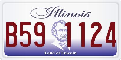 IL license plate B591124