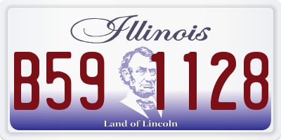 IL license plate B591128