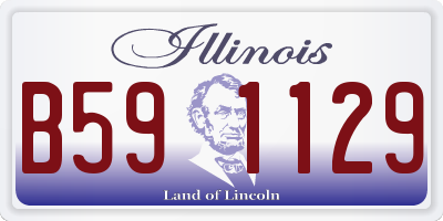 IL license plate B591129