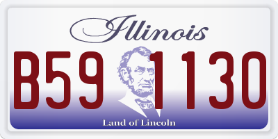 IL license plate B591130