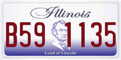 IL license plate B591135