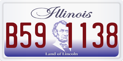 IL license plate B591138