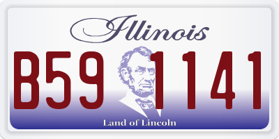 IL license plate B591141
