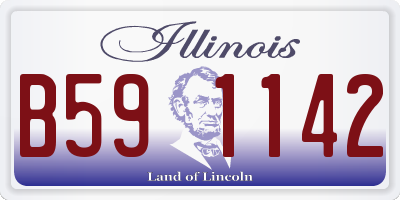 IL license plate B591142