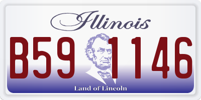 IL license plate B591146