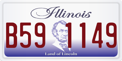 IL license plate B591149