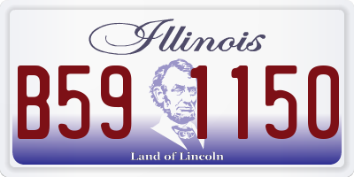 IL license plate B591150