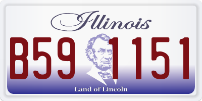 IL license plate B591151