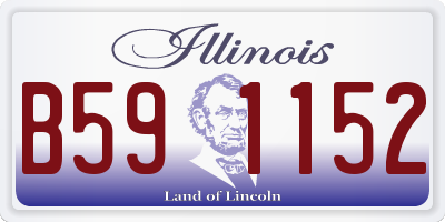IL license plate B591152