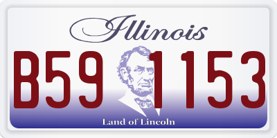 IL license plate B591153