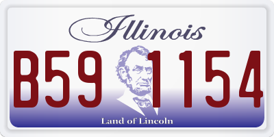 IL license plate B591154