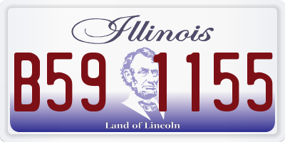 IL license plate B591155