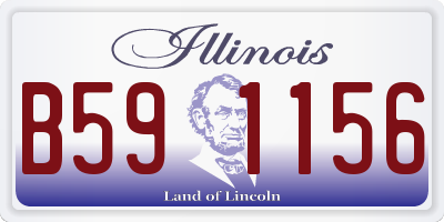 IL license plate B591156
