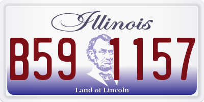 IL license plate B591157