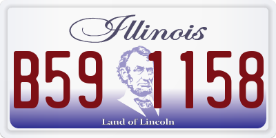 IL license plate B591158