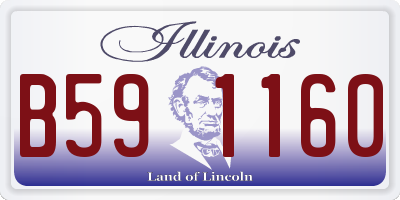 IL license plate B591160
