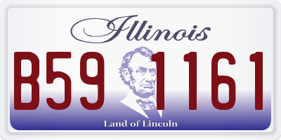 IL license plate B591161