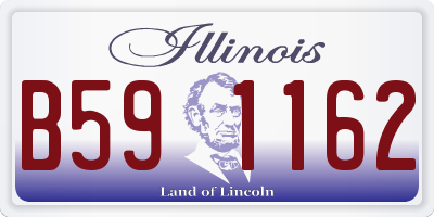 IL license plate B591162