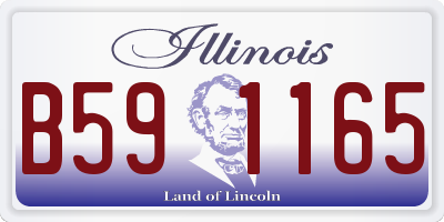 IL license plate B591165