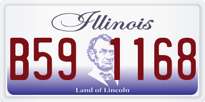 IL license plate B591168