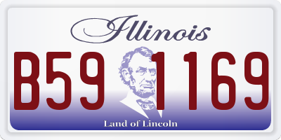 IL license plate B591169