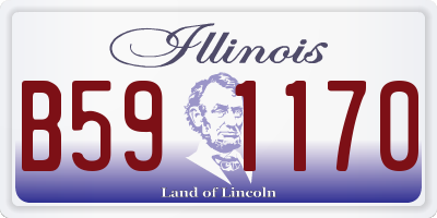 IL license plate B591170