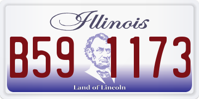IL license plate B591173